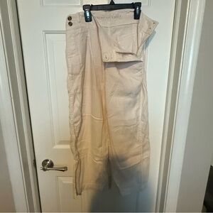 American Eagle Outfitters Cream Cargo Pants